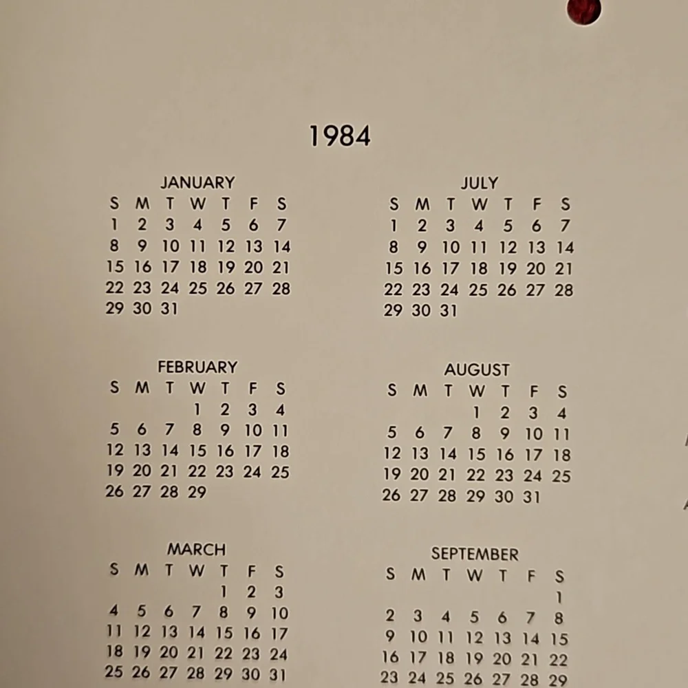 Betsey Clark Little Bits Of Wisdom 1984 wall calendar UNUSED Vintage Hallmark